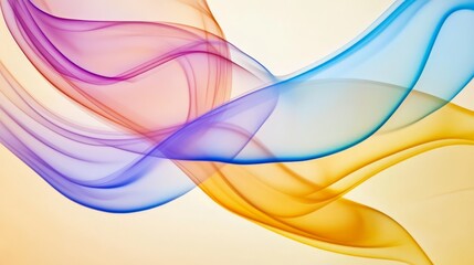 Vibrant Fluid Waves of Pastel Colors