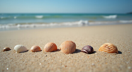 Obraz premium shell on the beach