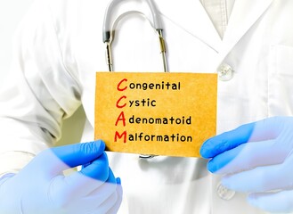 Congenital Cystic Adenomatoid Malformation (CCAM), is a congenital disorder of the lung similar to bronchopulmonary sequestration.