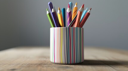 Obraz premium Clean vector design of pencil holder