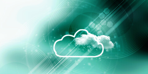 2d illustration abstract cloud background
