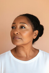 Portrait of middle-aged African American woman with confident expression