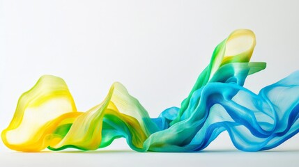Vibrant Cloth Arrangement with Flowing Patterns and Colors