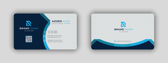 Creative Modern Business Card Template, Clean professional business card template, visiting card. Vector illustration