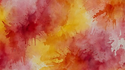 Fototapeta premium Pink and Yellow Watercolor Background