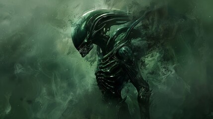 Fototapeta premium Ferocious Alien Monster