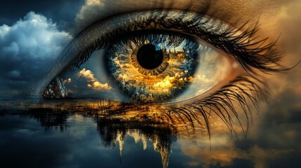 A visual representation of the world as seen by an individual with autism, depicting distorted perception of reality.