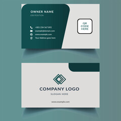 Corporate and clean Creative business card template. Vector business card design. Stationery design
