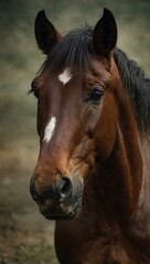 Naklejka premium Portrait of a horse.