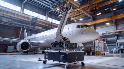 Autonomous robot ensuring the airworthiness of an aircraft