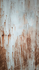 Rust on the iron door for the background. old peeling paint on rusty gates.