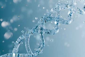Abstract Water Droplet Spiral Illustration