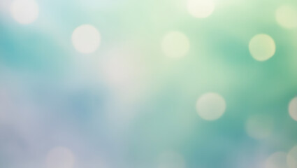 soft blurred background with teal and green gradient and light bokeh effect