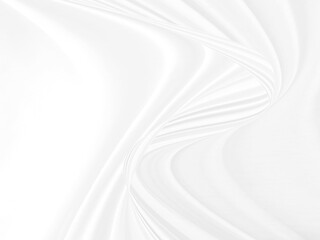Clean abstract fashion woven beautiful soft fabric smooth curve shape decorative textile white background