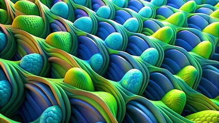 Fototapeta premium amazing beautiful art composition of fancy 3d nature patterns natural template texture background