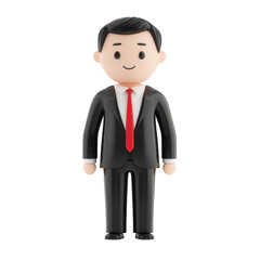 Human resources manager , 3D illustration on transparent background