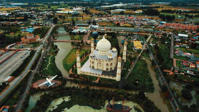 vista a&eacute;rea del parque Jaime duque, ubicado en Bogot&aacute; Colombia