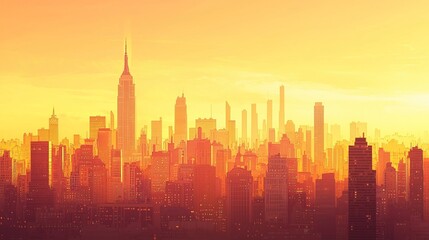 Fototapeta premium photography of modern panaromic skyline cityscape building 