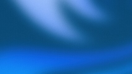 Obraz premium A blue gradient background with distorted blue and white hues, overlaid with a grainy noise texture, perfect for web banner or poster layouts.