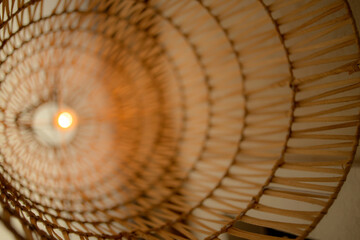 wicker sconce lamp