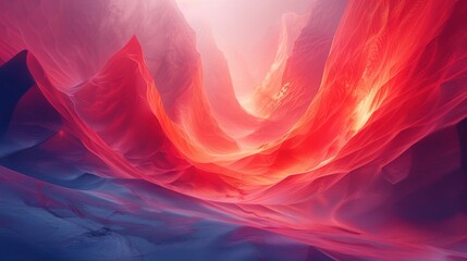 Fiery Sunset Cloudscape: A mesmerizing abstract background with hearts, painted in hues of red, orange, and yellow, evoking the fiery passion of a burning sky