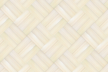 3枚のヒノキの木の板が正方形に並んだひし形のタイルデザイン