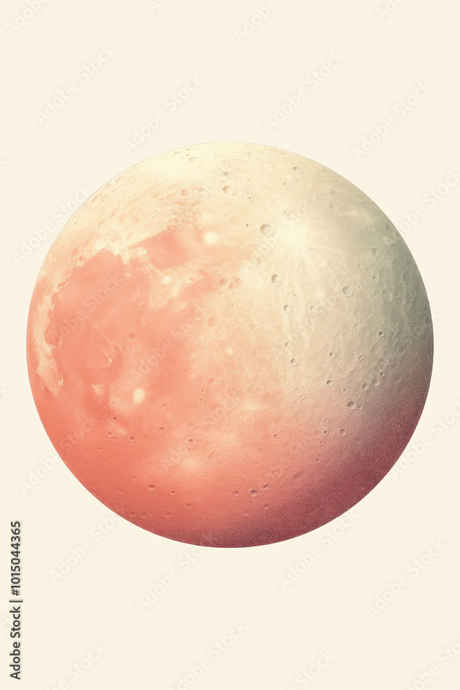 Canvas Prints minimalist moon print. wall art. modern art. created with generative ai technology