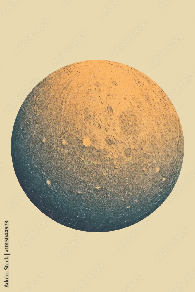 Canvas Prints minimalist moon print. wall art. modern art. created with generative ai technology