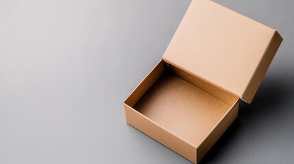 Custom printed paper box with branding elements, marketing packaging design