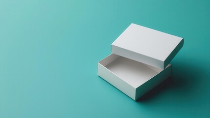 Custom printed paper box with branding elements, marketing packaging design