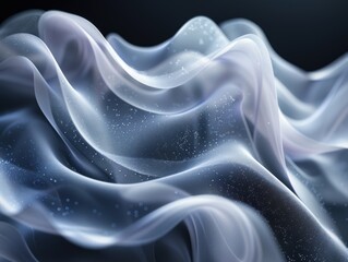 Obraz premium Abstract swirl of blue and purple smoke, a dynamic interplay of light and shadow