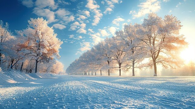 Design Image on Winter Background - a charming and cold-season visual. The design stands out gracefully against the wintry backdrop.