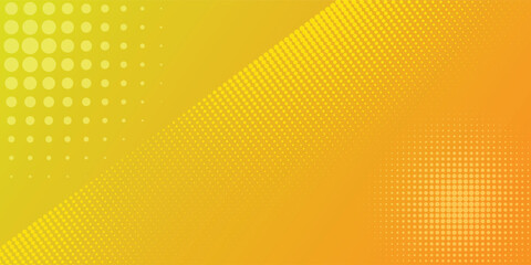 Dots halftone yellow green color pattern gradient texture background.