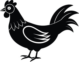 Cartoon Chicken Vector Illustration - Fun and Playful Design