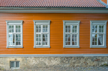 Architecture detail in Fredrikstad, Norway