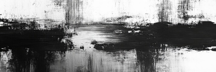 Fototapeta premium Textured brush strokes creating a rustic, weathered effect with visible brush marks and rough edges