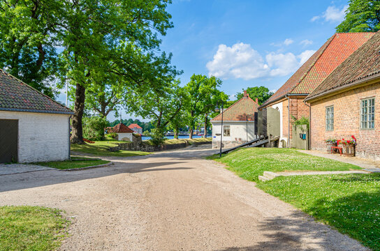 Architecture in the old town of Fredrikstad, Norway