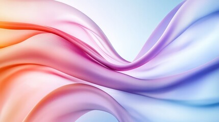 Soft Waves of Colorful Drapery in Gradient Flow