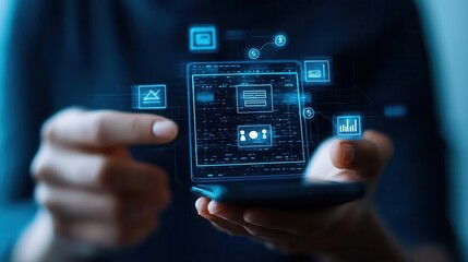 Digital wallet filling up as people contribute to a crowdfunding project, fintech concept