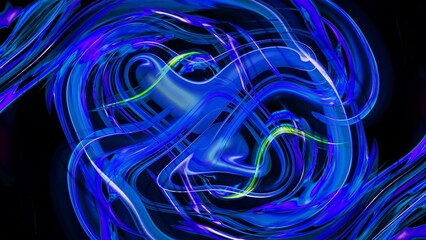 Abstract glossy twirl background, abstract blue background
