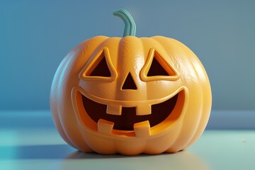 Halloween pumpkin with a face.