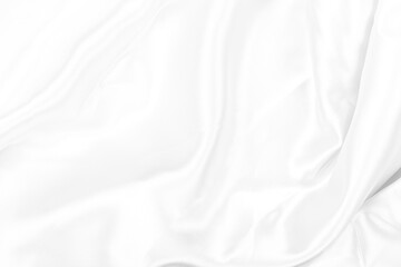 Obraz premium Rippled white silk fabric background