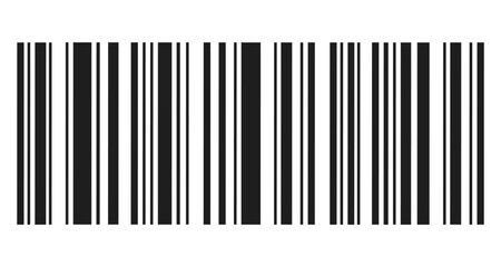 Barcode icon on transparent background