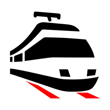 Logo train. Transport ferroviaire.