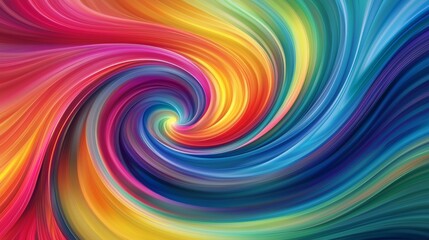 A vibrant swirl of colors showcasing a mesmerizing abstract design, perfect for backgrounds or artistic projects.