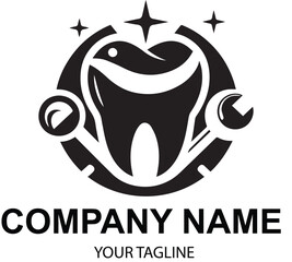 vector dental logo design 
