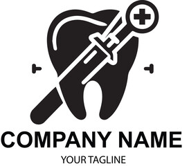 vector dental logo design 