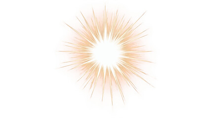 Fototapeta premium Bright explosion of light with radiant rays against a white background creating a striking effect