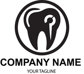 vector dental logo design 