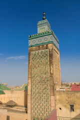 Fototapeta premium Minaret of Bou Inania Madrasa of Fez